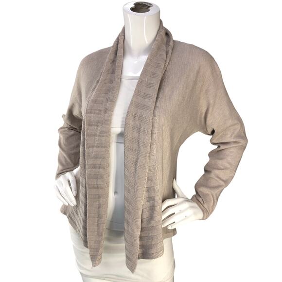 Joan Vass Sweaters - Joan Vass Studio Womens Size S Cardigan Open Front Sweater Knit